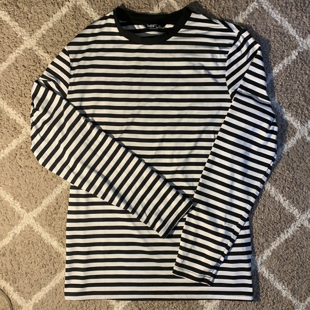 oversized striped shirt